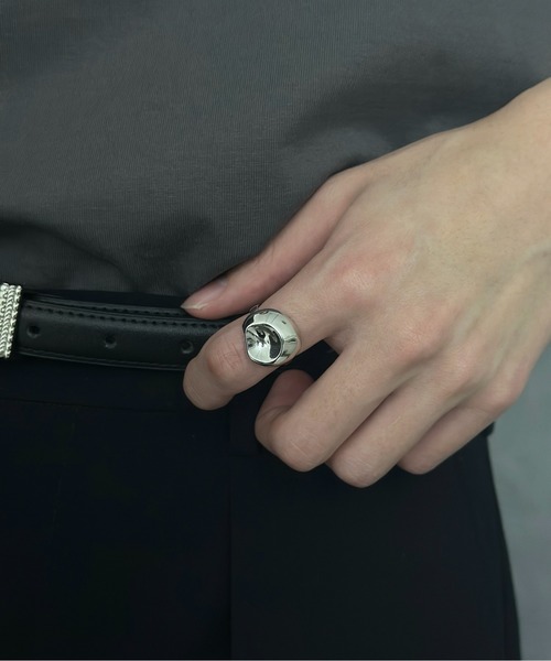 blatto(ブラット)の「【blatto 925silver】925シルバー クラッシュ デザイン リング ゴールド(k18メッキ仕様) シルバー(プラチナメッキ仕様)(リング・メンズ・ゴールド/シルバー・FREE)」の6枚目の写真