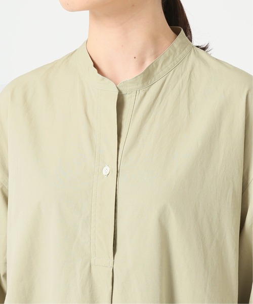 SLOBE IENA（スローブイエナ）の「SIDOGRAS ポプリンスキッパーワンピース【手洗い可能】◆（ワンピース・レディース・ブルー系その他・38/36）」の11枚目の写真