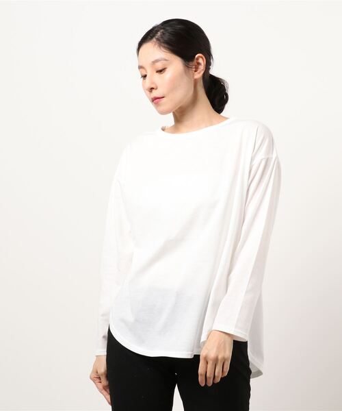 Te chichi(テチチ)の「メッシュプルオーバーカットソーセット(ニット/セーター・レディース・カーキ/モカ/キナリ・フリ-)」の6枚目の写真