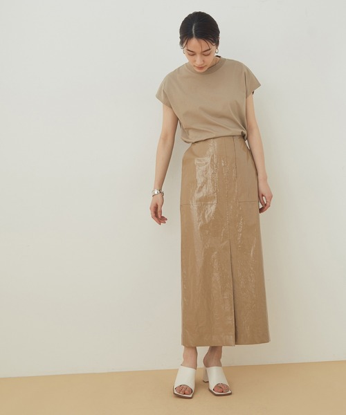 ADAM ET ROPE'(アダムエロペ)の「スクエアレザーミュール(サンダル・レディース・オフホワイト/キャメル/ミント・23.0cm/23.5cm/24.0cm/24.5cm)」の11枚目の写真