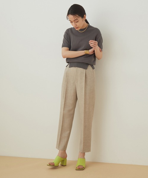 ADAM ET ROPE'(アダムエロペ)の「スクエアレザーミュール(サンダル・レディース・オフホワイト/キャメル/ミント・23.0cm/23.5cm/24.0cm/24.5cm)」の6枚目の写真