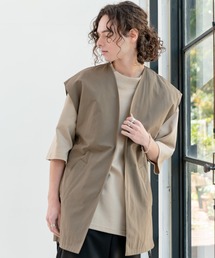 CASPER JOHN | Side Slit Semi-long Vest/サイドスリットセミロングベスト(ベスト)