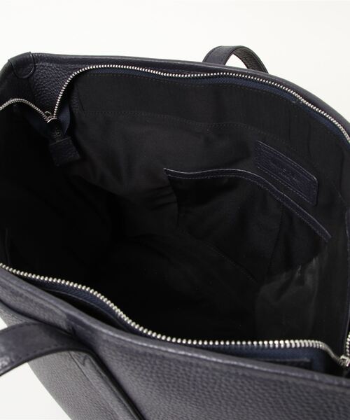 MEN'S BIGI（メンズビギ）の「メンズビギオリジナルデザイン　撥水レザートートバッグ（トートバッグ・メンズ・ベージュ/ネイビー・FREE）」の5枚目の写真