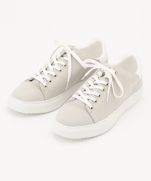 J.PRESS（ジェイプレス）の「【軽量】エコレザー スニーカー（スニーカー・レディース・ホワイト系/ライトグレー系・24.5/23.5/22.5）」の18枚目の写真