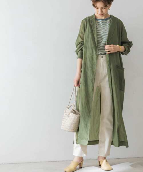 URBAN RESEARCH（アーバンリサーチ）の「撥水ショールカラーガウン（その他アウター・レディース・カーキ/キャメル・FREE）」の6枚目の写真