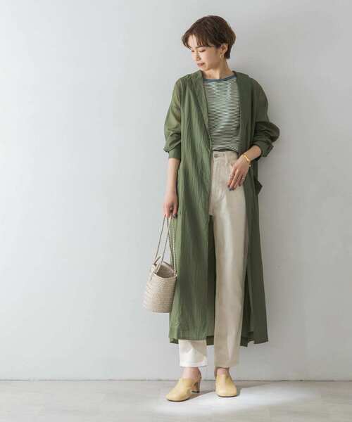 URBAN RESEARCH（アーバンリサーチ）の「撥水ショールカラーガウン（その他アウター・レディース・カーキ/キャメル・FREE）」の12枚目の写真