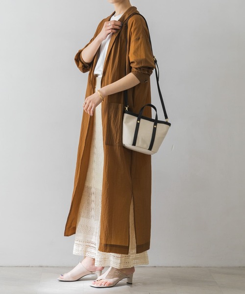 URBAN RESEARCH（アーバンリサーチ）の「撥水ショールカラーガウン（その他アウター・レディース・カーキ/キャメル・FREE）」の10枚目の写真