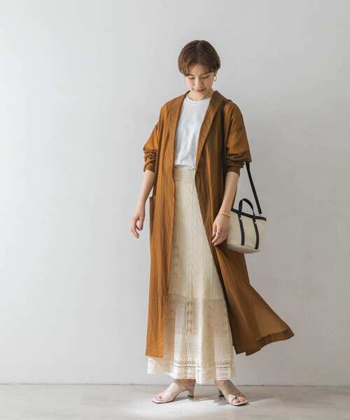 URBAN RESEARCH（アーバンリサーチ）の「撥水ショールカラーガウン（その他アウター・レディース・カーキ/キャメル・FREE）」の13枚目の写真