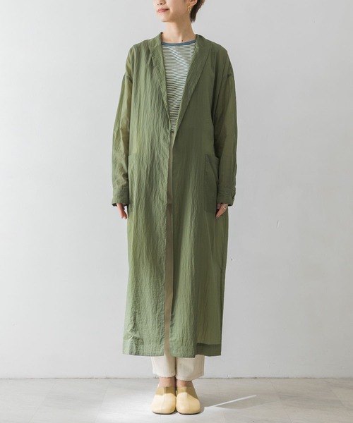 URBAN RESEARCH（アーバンリサーチ）の「撥水ショールカラーガウン（その他アウター・レディース・カーキ/キャメル・FREE）」の21枚目の写真