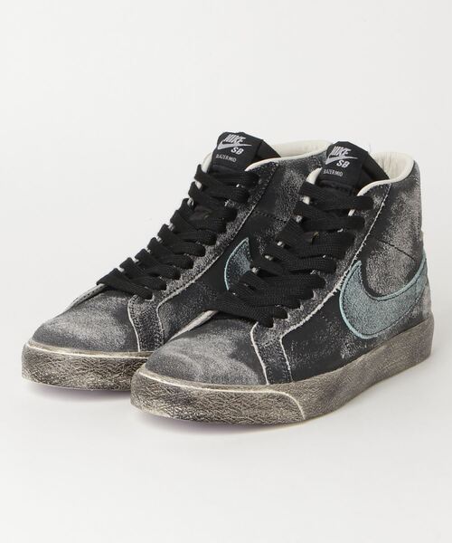 NIKE SB（ナイキエスビー）の「NIKE SB/ナイキエスビー ズーム ブレーザー MID スケボー スケシュー  DA1839-001（スニーカー・メンズ・ブラック×ブラック・26.0cm/28.5cm/28.0cm/29.0cm/27.0cm/27.5cm/26.5cm）」の5枚目の写真