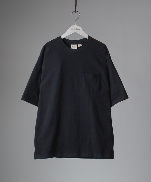 SlashDate（スラッシュデイト）の「オーバーサイズ USAコットン 半袖Tシャツ（Tシャツ/カットソー・メンズ・ホワイト/グリーン系その他/ブラック/ベージュ/ピンク系その他/ダークブルー/グレー・M/L/XL）」の19枚目の写真