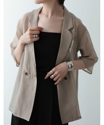 Re:EDIT | ソフトオーガンジーシアー半袖シャツ(シャツ/ブラウス)