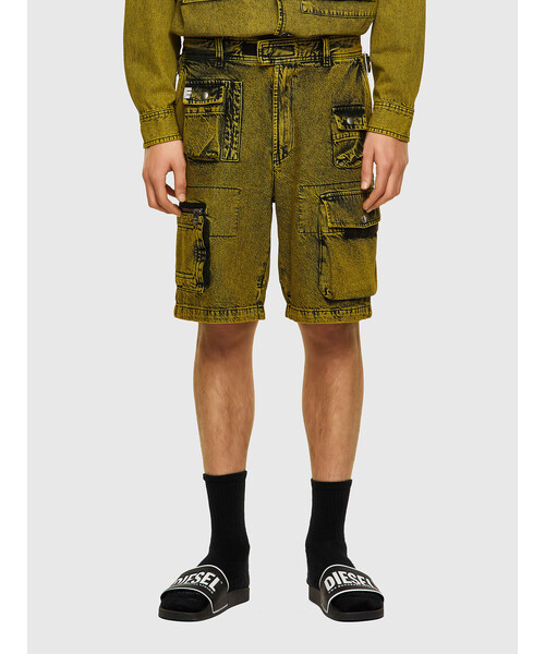 DIESEL(ディーゼル)の「メンズ パンツ デニム ショートパンツ オーバーダイ(その他パンツ・メンズ・イエロー・30inch/28inch/34inch/32inch/36inch)」の1枚目の写真