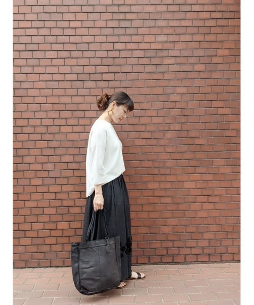 BEARDSLEY（ビアズリー）の「”HARBOUR 2nd”レザートートバッグ（トートバッグ・レディース・ブラック/キャメル・FREE）」の19枚目の写真