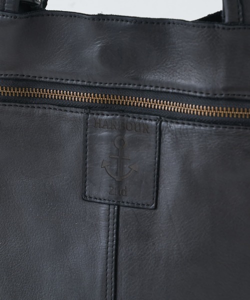 BEARDSLEY（ビアズリー）の「”HARBOUR 2nd”レザートートバッグ（トートバッグ・レディース・ブラック/キャメル・FREE）」の5枚目の写真
