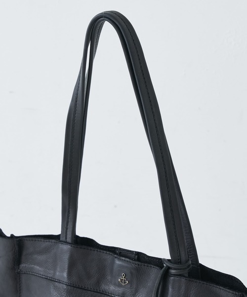 BEARDSLEY（ビアズリー）の「”HARBOUR 2nd”レザートートバッグ（トートバッグ・レディース・ブラック/キャメル・FREE）」の18枚目の写真