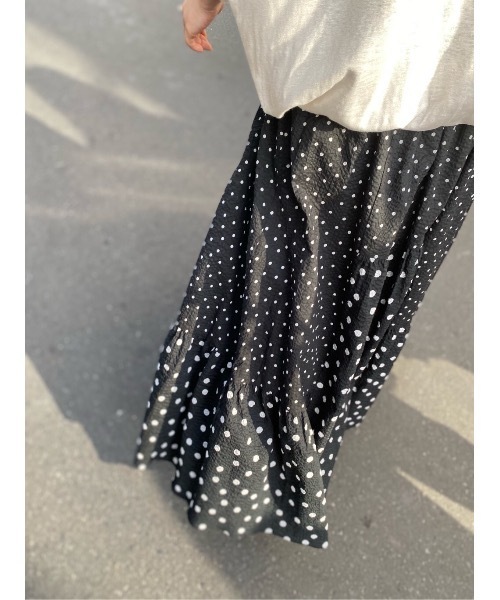 BEARDSLEY（ビアズリー）の「ドットパッチワークスカート（スカート・レディース・ブラック/オレンジ・FREE）」の22枚目の写真