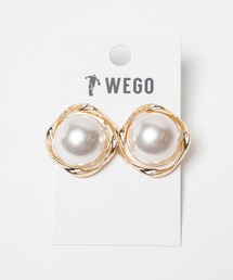 WEGO/うねりメタルパールピアス