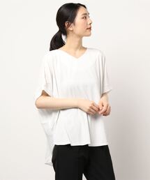 INTERPLANET | 異素材切替ＢＡＣＫギャザープルオーバー(Tシャツ/カットソー)