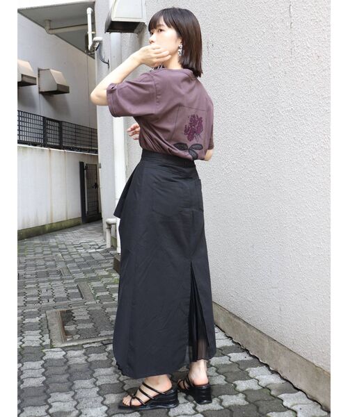 MURUA（ムルーア）の「【MURUA×山代エンナ】プリントTシャツ（Tシャツ/カットソー・レディース・ホワイト/ブラック/パープル・FREE）」の10枚目の写真