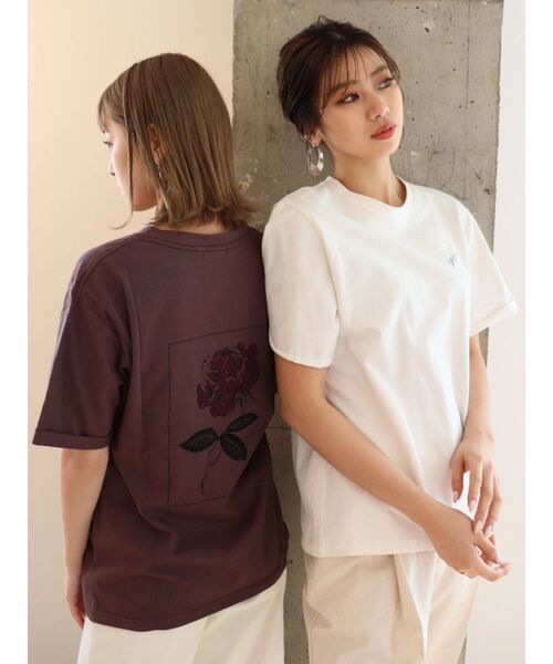 MURUA（ムルーア）の「【MURUA×山代エンナ】プリントTシャツ（Tシャツ/カットソー・レディース・ホワイト/ブラック/パープル・FREE）」の20枚目の写真