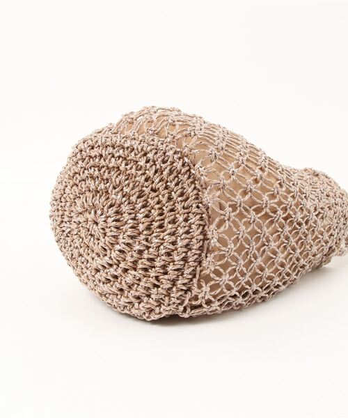 Te chichi（テチチ）の「ペーパーメッシュ編みTOTE（トートバッグ・レディース・ベージュ/オフホワイト/ミント・ﾌﾘ-）」の7枚目の写真