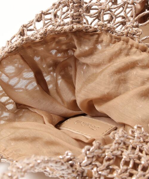 Te chichi（テチチ）の「ペーパーメッシュ編みTOTE（トートバッグ・レディース・ベージュ/オフホワイト/ミント・ﾌﾘ-）」の4枚目の写真