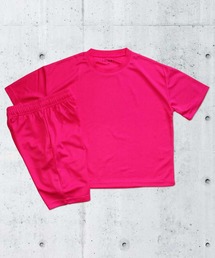 接触冷感 DRYMESH UVカット ビッグシルエット5分袖Tシャツ ハーフパンツ セットアップ キッズ