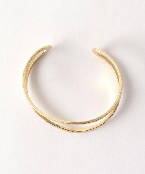 green label relaxing（グリーンレーベルリラクシング）の「CFC メタル Wライン バングル（バングル/リストバンド・レディース・ゴールド/シルバー・FREE）」の4枚目の写真