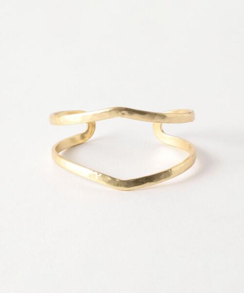 green label relaxing（グリーンレーベルリラクシング）の「CFC メタル Wライン バングル（バングル/リストバンド・レディース・ゴールド/シルバー・FREE）」の6枚目の写真