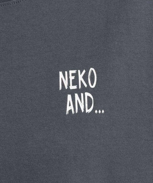 niko and...（ニコアンド）の「＠OjarinnネコアンドプリントTシャツ（Tシャツ/カットソー・レディース・オフホワイト/チャコール・MEDIUM/LARGE）」の7枚目の写真