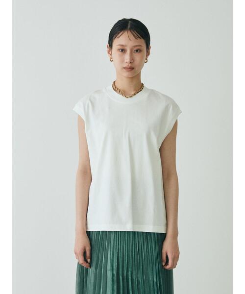 GARAGE OF GOOD CLOTHING（ガレージオブグッドクロージング）の「KAU オーガニックコットンモックネックプルオーバー（Tシャツ/カットソー・レディース・ホワイト/ブラック/パープル/グリーン・FREE）」の17枚目の写真