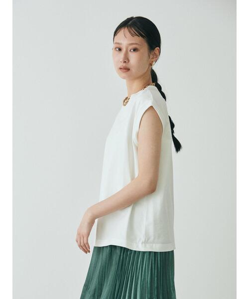 GARAGE OF GOOD CLOTHING（ガレージオブグッドクロージング）の「KAU オーガニックコットンモックネックプルオーバー（Tシャツ/カットソー・レディース・ホワイト/ブラック/パープル/グリーン・FREE）」の18枚目の写真