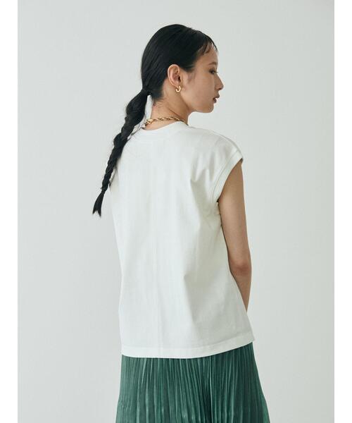 GARAGE OF GOOD CLOTHING（ガレージオブグッドクロージング）の「KAU オーガニックコットンモックネックプルオーバー（Tシャツ/カットソー・レディース・ホワイト/ブラック/パープル/グリーン・FREE）」の19枚目の写真