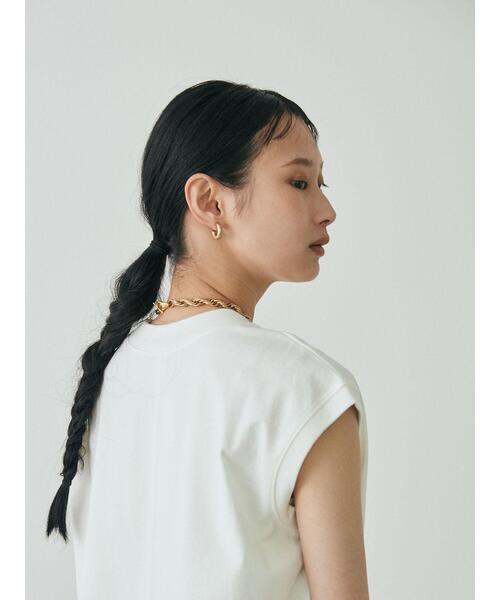 GARAGE OF GOOD CLOTHING（ガレージオブグッドクロージング）の「KAU オーガニックコットンモックネックプルオーバー（Tシャツ/カットソー・レディース・ホワイト/ブラック/パープル/グリーン・FREE）」の20枚目の写真