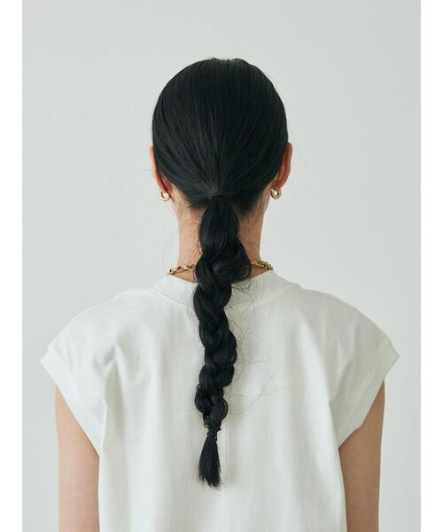 GARAGE OF GOOD CLOTHING（ガレージオブグッドクロージング）の「KAU オーガニックコットンモックネックプルオーバー（Tシャツ/カットソー・レディース・ホワイト/ブラック/パープル/グリーン・FREE）」の21枚目の写真