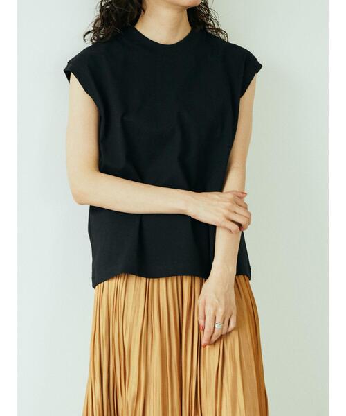 GARAGE OF GOOD CLOTHING（ガレージオブグッドクロージング）の「KAU オーガニックコットンモックネックプルオーバー（Tシャツ/カットソー・レディース・ホワイト/ブラック/パープル/グリーン・FREE）」の22枚目の写真