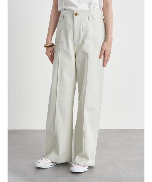 earth music&ecology（アースミュージックアンドエコロジー）の「2WAYサス付きパンツ ＊（その他パンツ・レディース・ミント/ピンクベージュ/ホワイト系その他2・S/M）」の4枚目の写真