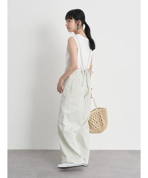 earth music&ecology（アースミュージックアンドエコロジー）の「2WAYサス付きパンツ ＊（その他パンツ・レディース・ミント/ピンクベージュ/ホワイト系その他2・S/M）」の21枚目の写真