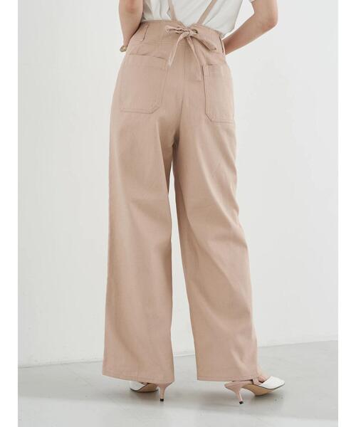 earth music&ecology（アースミュージックアンドエコロジー）の「2WAYサス付きパンツ ＊（その他パンツ・レディース・ミント/ピンクベージュ/ホワイト系その他2・S/M）」の6枚目の写真