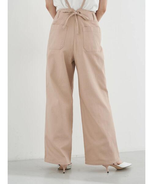 earth music&ecology（アースミュージックアンドエコロジー）の「2WAYサス付きパンツ ＊（その他パンツ・レディース・ミント/ピンクベージュ/ホワイト系その他2・S/M）」の10枚目の写真