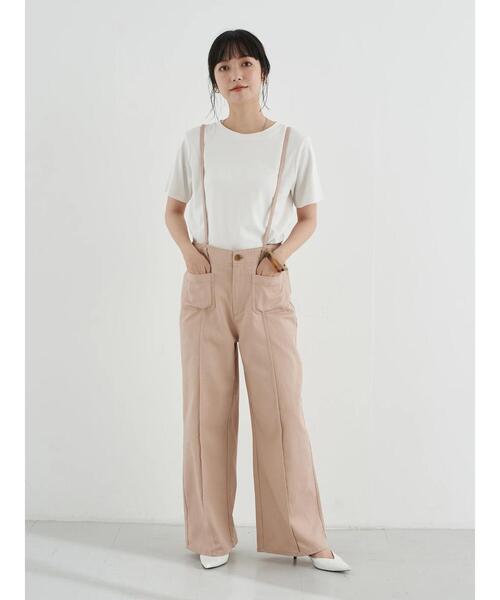 earth music&ecology（アースミュージックアンドエコロジー）の「2WAYサス付きパンツ ＊（その他パンツ・レディース・ミント/ピンクベージュ/ホワイト系その他2・S/M）」の14枚目の写真