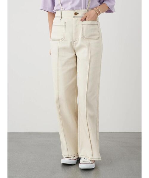 earth music&ecology（アースミュージックアンドエコロジー）の「2WAYサス付きパンツ ＊（その他パンツ・レディース・ミント/ピンクベージュ/ホワイト系その他2・S/M）」の11枚目の写真