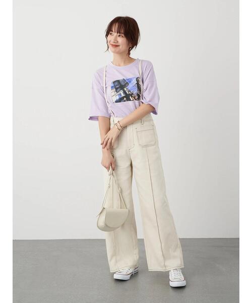 earth music&ecology（アースミュージックアンドエコロジー）の「2WAYサス付きパンツ ＊（その他パンツ・レディース・ミント/ピンクベージュ/ホワイト系その他2・S/M）」の19枚目の写真