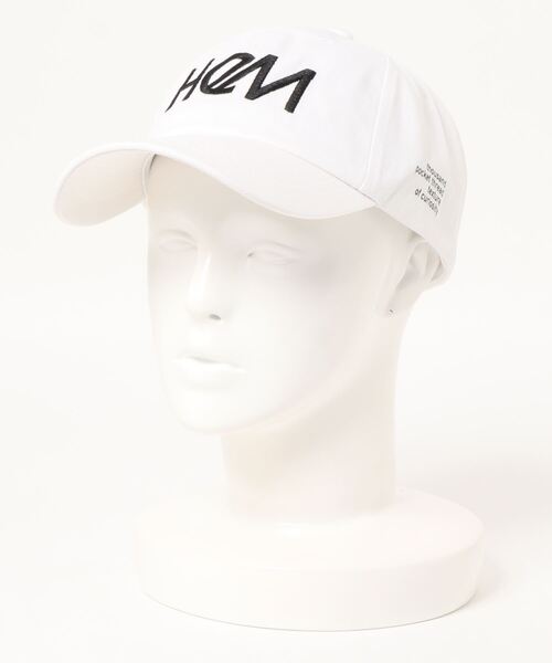 HeM（ヘム）の「【 HeM / ヘム 】 刺繍 ロゴ ローキャップ（キャップ・レディース・ブラック/ホワイト/ブラック系その他/ホワイト系その他・FREE）」の2枚目の写真