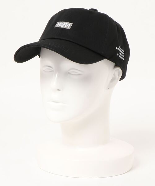 HeM（ヘム）の「【 HeM / ヘム 】 刺繍 ロゴ ローキャップ（キャップ・レディース・ブラック/ホワイト/ブラック系その他/ホワイト系その他・FREE）」の3枚目の写真