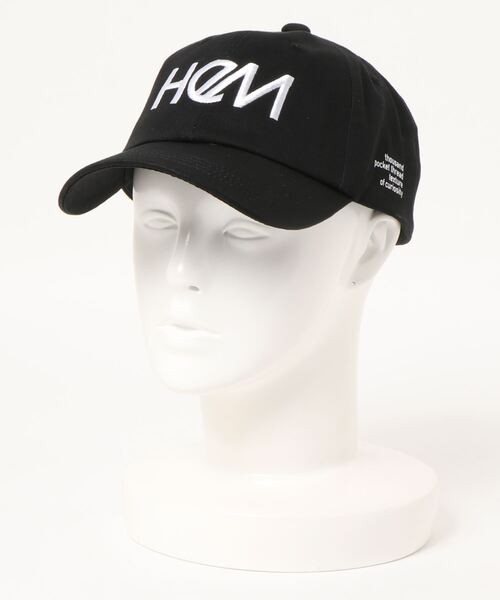 HeM（ヘム）の「【 HeM / ヘム 】 刺繍 ロゴ ローキャップ（キャップ・レディース・ブラック/ホワイト/ブラック系その他/ホワイト系その他・FREE）」の6枚目の写真