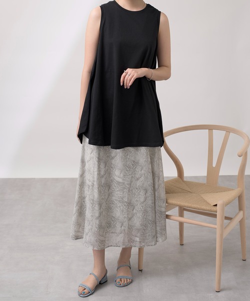 MAISON BREEZE（メゾンブリーズ）の「【MAISON BREEZE】マーブル柄マーメイドスカート 194-483-3128（スカート・レディース・グレー/オレンジ/グリーン・FREE）」の17枚目の写真