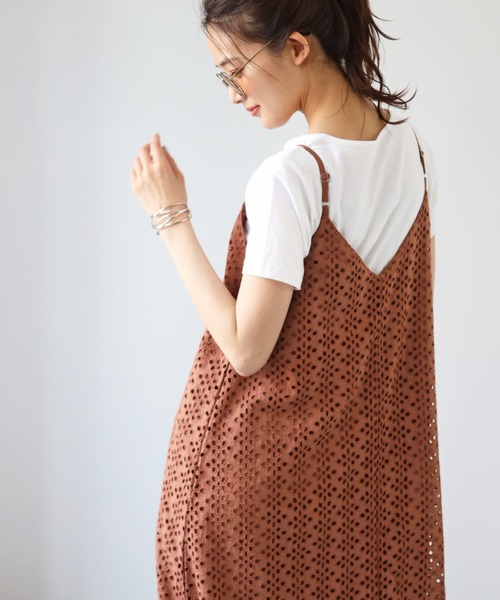 deux amour(ドゥーザムール)の「インドキャミセットアップ(アンサンブル・レディース・ホワイト/ブラック/ネイビー/ブラウン・MEDIUM)」の3枚目の写真