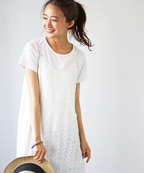 deux amour(ドゥーザムール)の「インドキャミセットアップ(アンサンブル・レディース・ホワイト/ブラック/ネイビー/ブラウン・MEDIUM)」の1枚目の写真